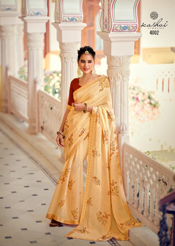 Kashvi Ragini 2 Casual Daily Wear Georgette Printed Saree Collection